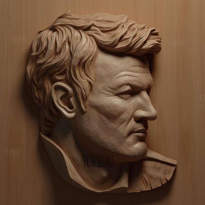 Blake Shelton 2 stl model for CNC